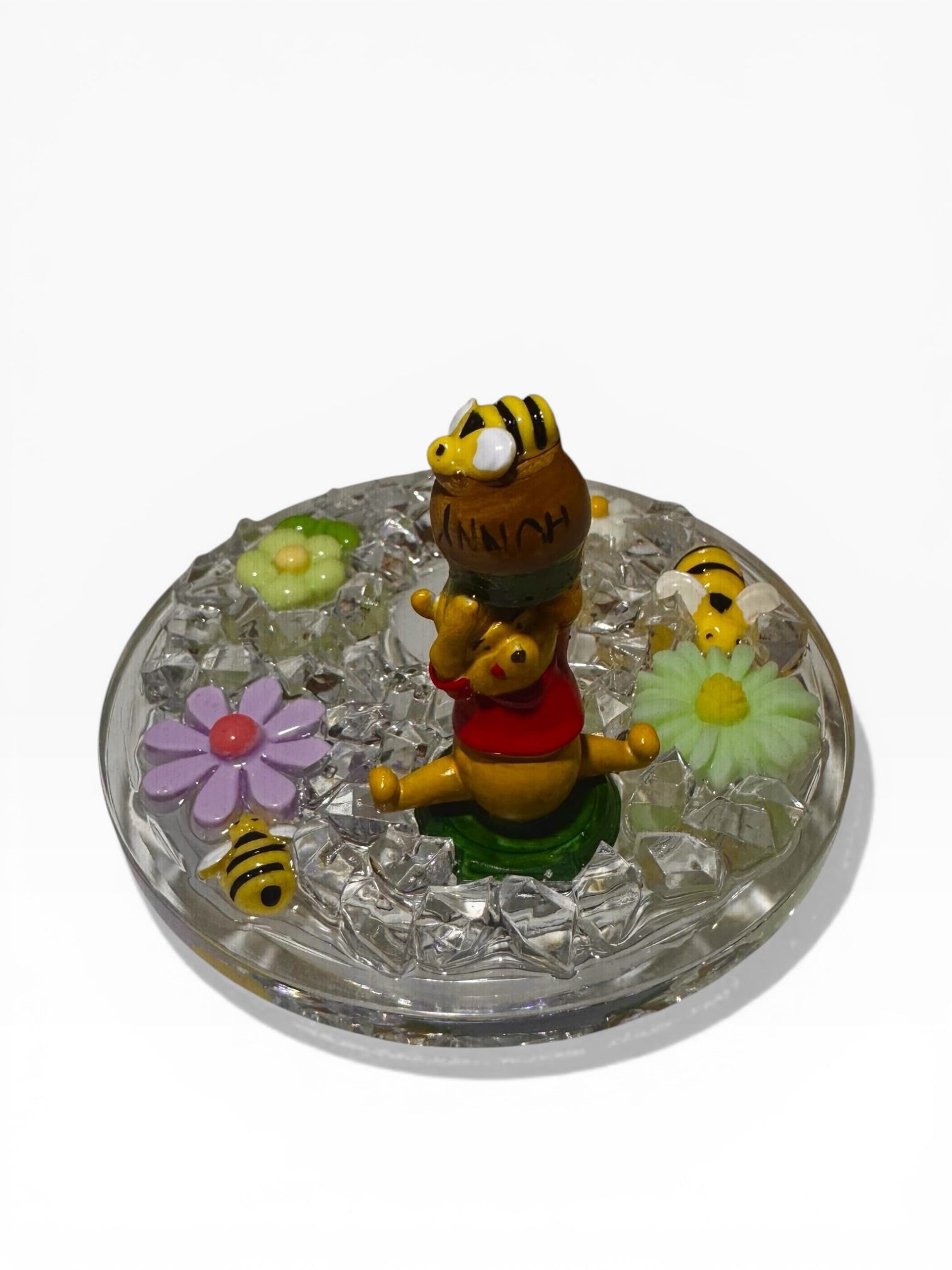 Winnie the pooh Globe Tumbler with Miniature Lid – 20oz Custom Cup