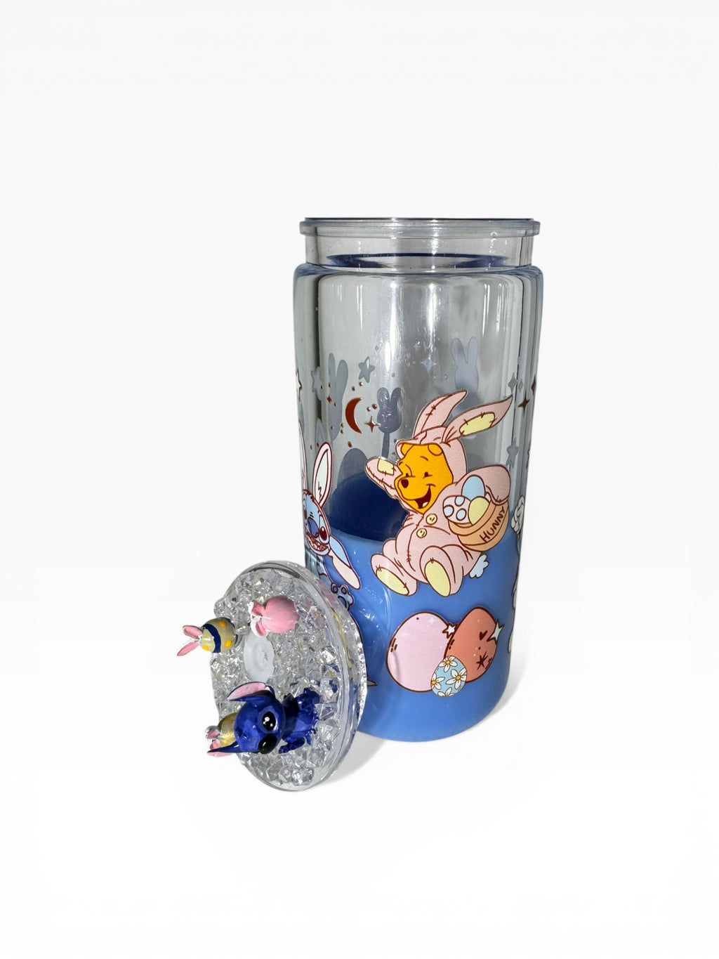 Stitch Easter Snow Globe Tumbler 20oz with Mini Figure Lid