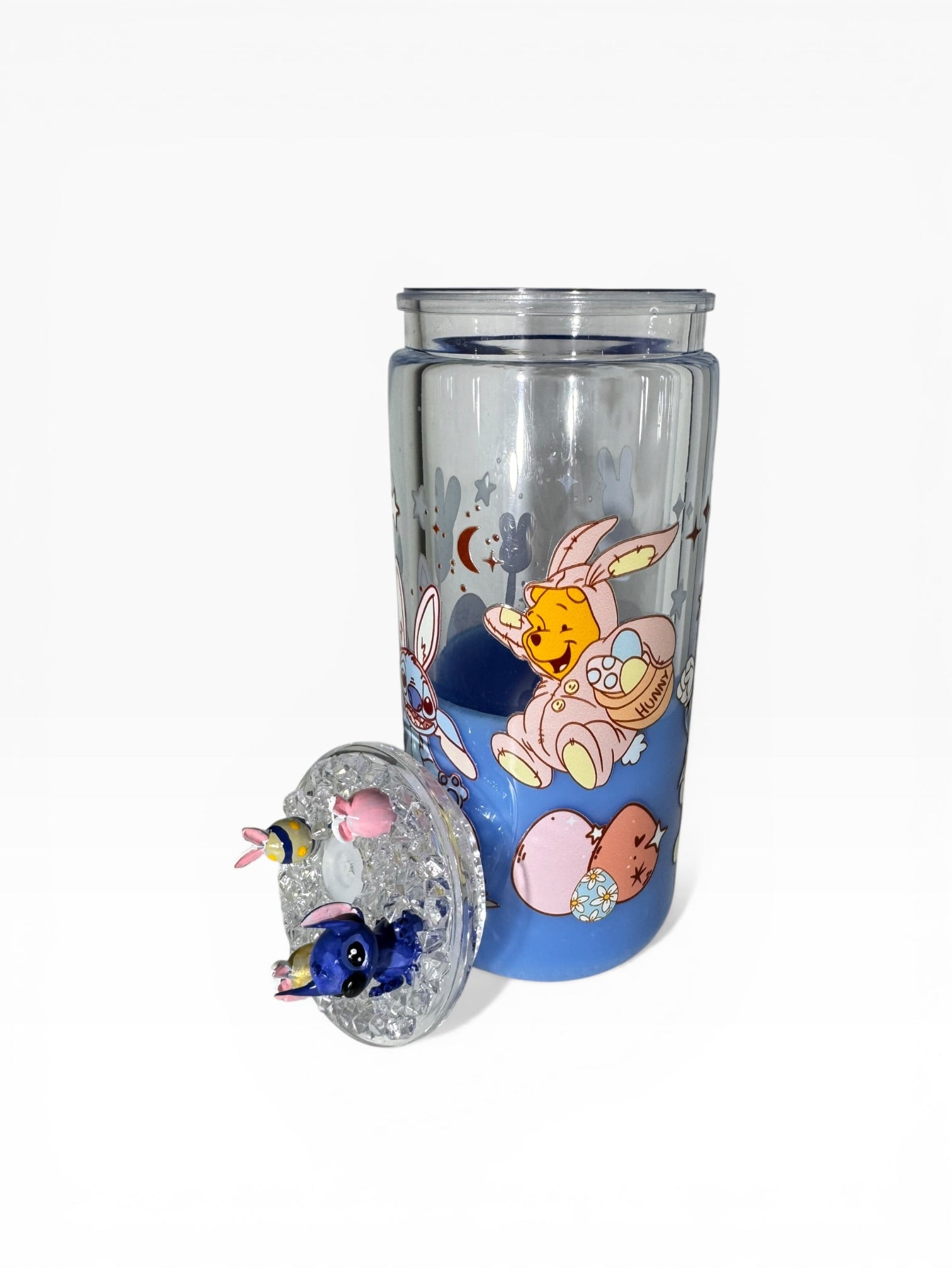 Stitch Easter Snow Globe Tumbler 20oz with Mini Figure Lid