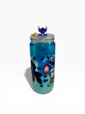 Stitch LA Dodgers Theme Snow Globe Tumbler 20oz