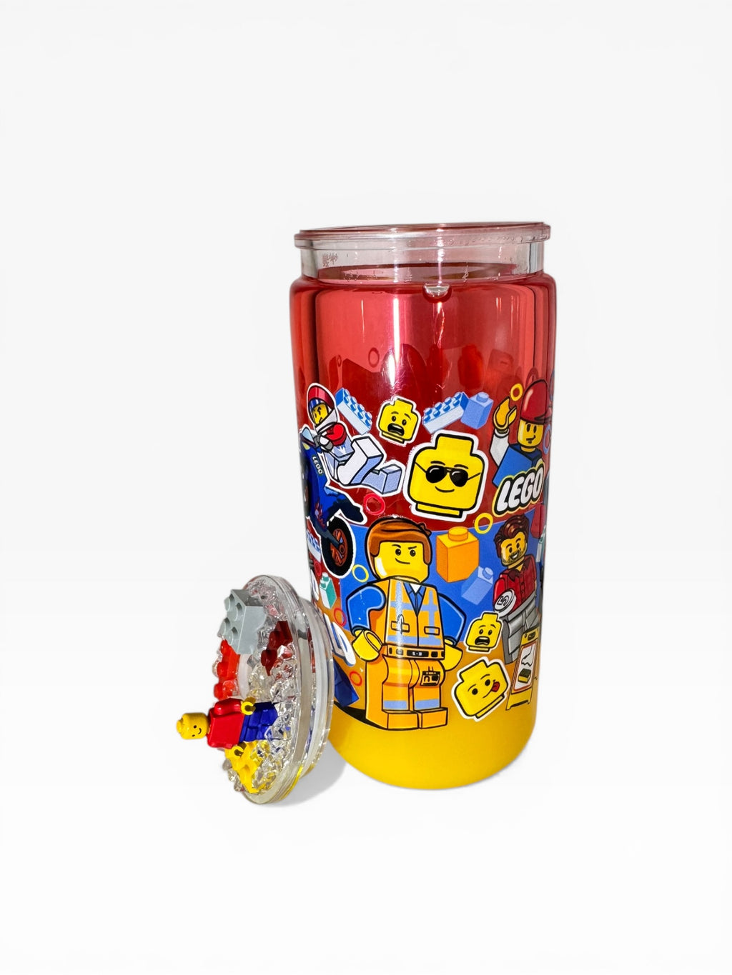 LEGO Adventure Snow Globe Tumbler 20oz – Custom Mini Figure Lid