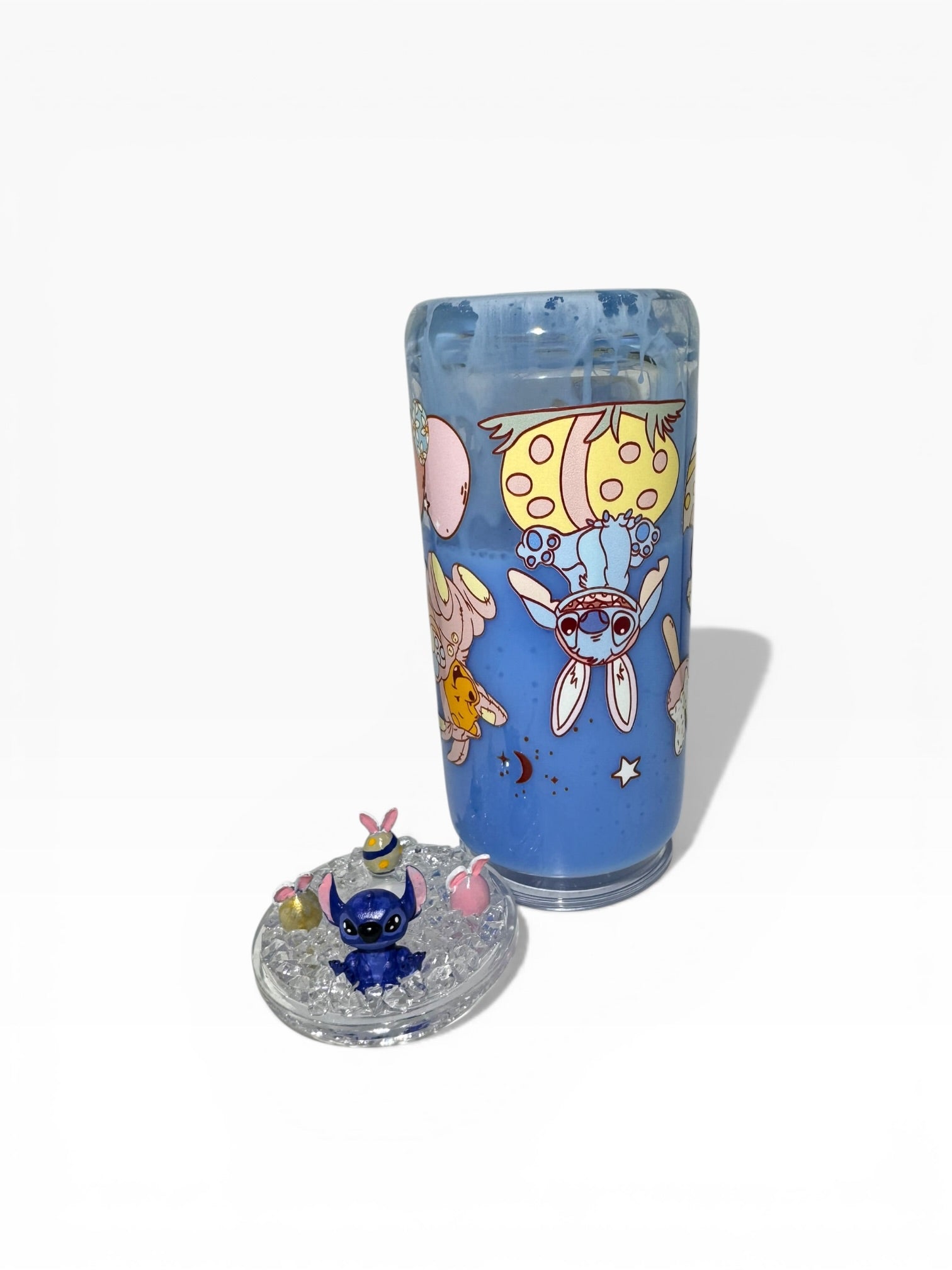 Stitch Easter Snow Globe Tumbler 20oz with Mini Figure Lid