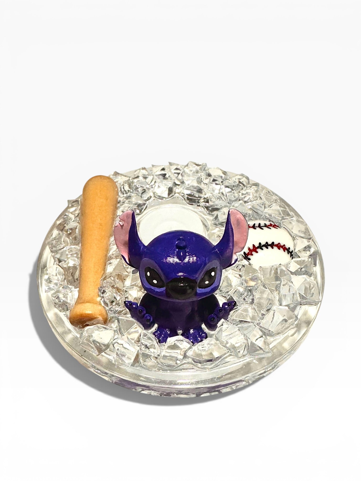 Stitch LA Dodgers Theme Snow Globe Tumbler 20oz