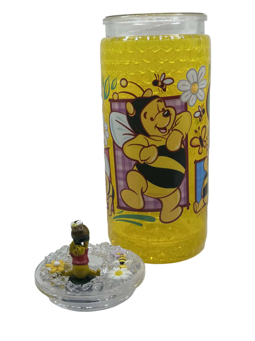 Honey Bear Snow Globe Tumbler with Miniature Lid – 20oz Custom Cup
